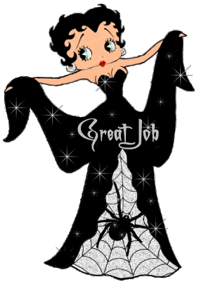 Betty et sa robe pour Halloween